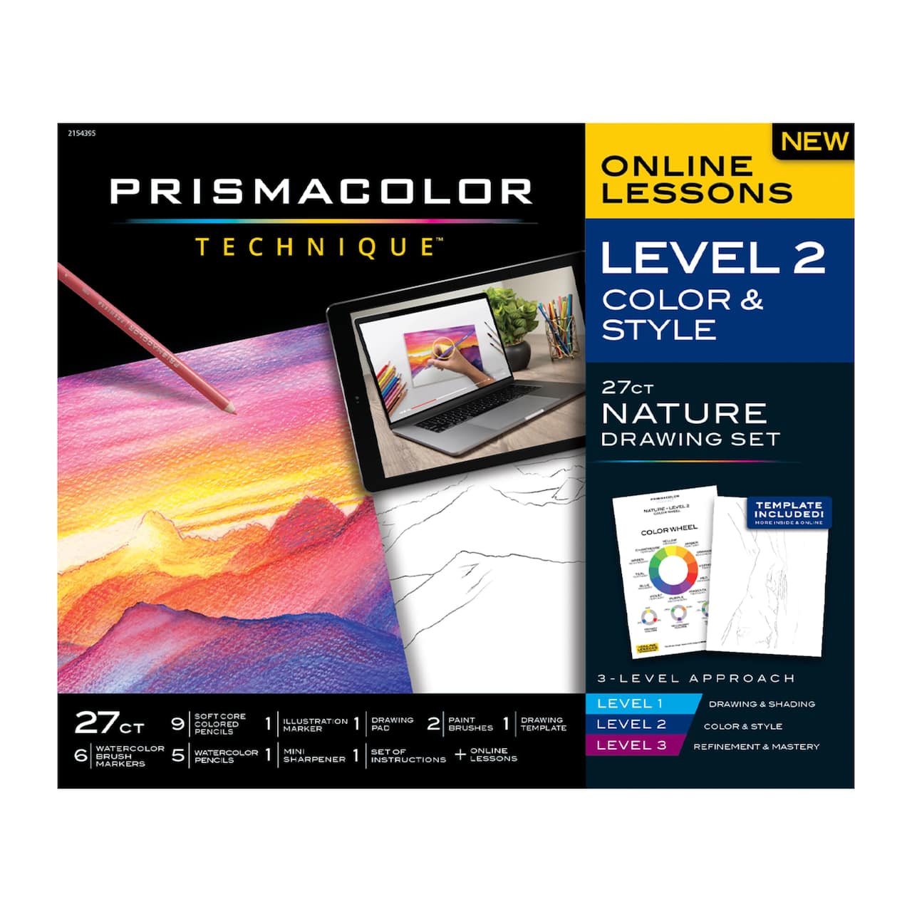 Prismacolor® Technique™ Level 2 Color & Style 27-Piece Nature Drawing Set